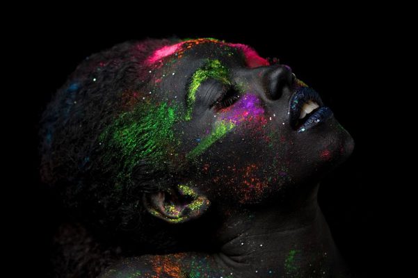 UV Reactive Makeup Artist Blacklight makeup artist